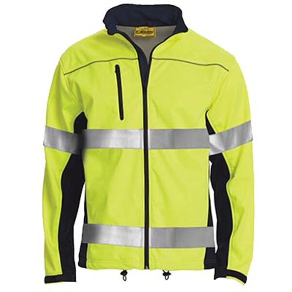 Bisley Hi Vis 3M Taped Soft Shell Jacket Thumbnail