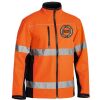Bisley Hi Vis 3M Taped Soft Shell Jacket Thumbnail